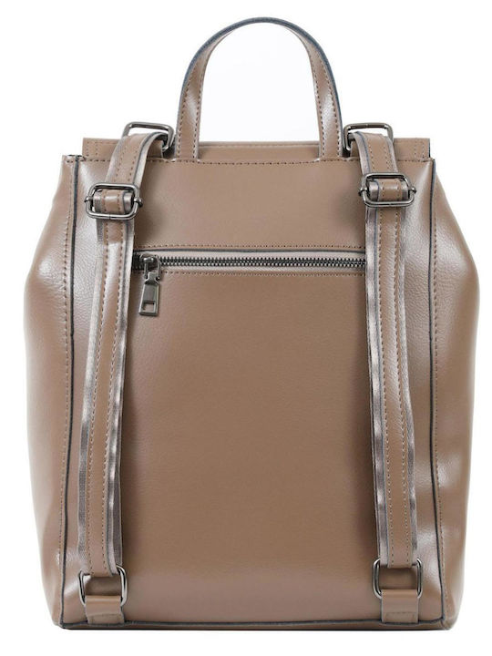 Leather Women's Backpack Camel