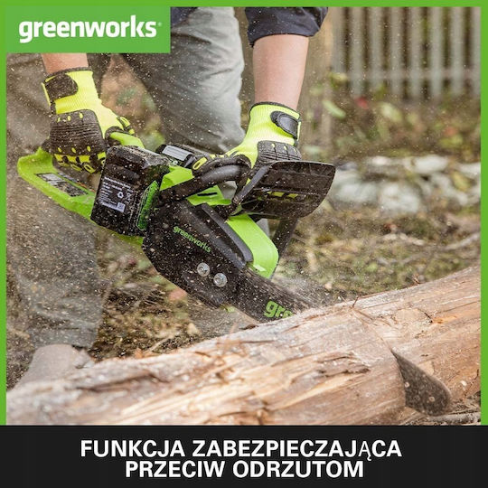 Greenworks Battery Chainsaw Brushless 24V 3.7kg with 36cm Blade