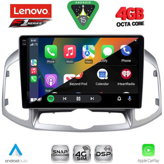 Lenovo Автомобилна Аудио Система за Chevrolet Captiva 2012-2018 (Bluetooth/USB/Wi-Fi/GPS/Apple CarPlay/Android Auto) с Touch Screen 10"