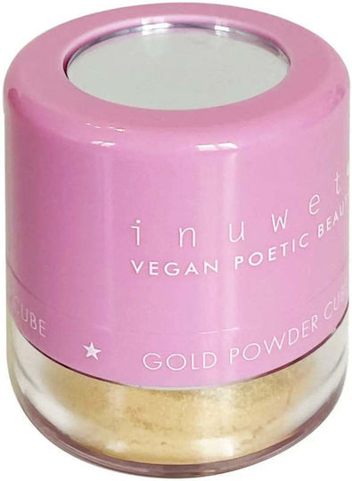 Inuwet Makeup Gold Glitter Προσωπο Σωμα Powder Cube Vinmp