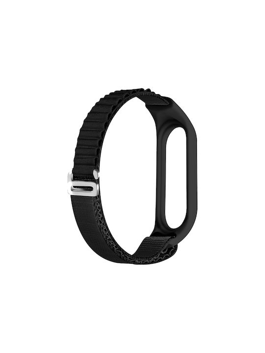 Leewello Кайшки За Смарт Часовници Текстилен Черен M3/M4/M5/M6/M7