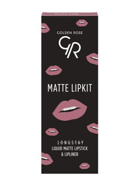 Golden Rose Matte LipKit Σετ Μακιγιάζ για τα Χείλη 2τμχ Golden Rose Matte LipKit Σετ Μακιγιάζ για τα Χείλη 2τμχ