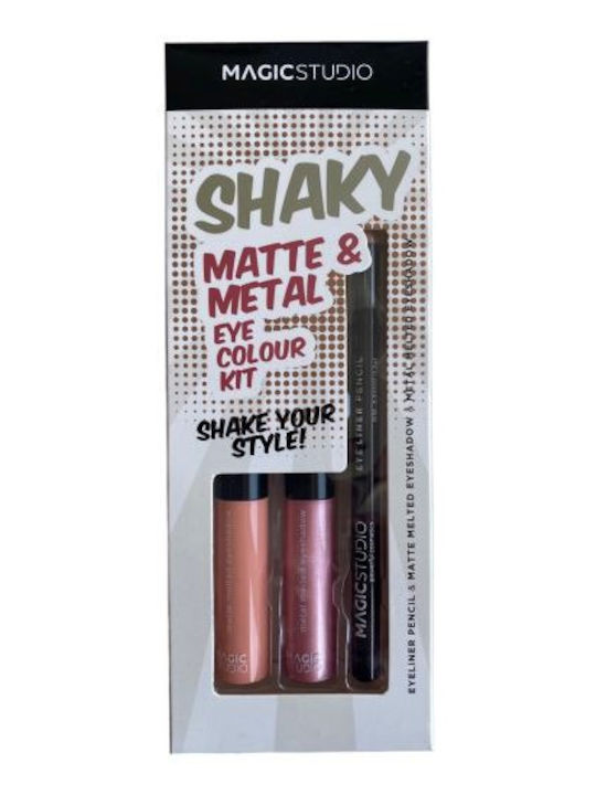 Magic Studio Shaky Βαλιτσάκι Μακιγιάζ για τα Μάτια Shaky Eye Color Case 3τμχ