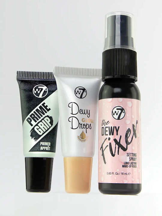 W7 Cosmetics Mini Glow Heroes Σετ Μακιγιάζ για το Πρόσωπο 3τμχ