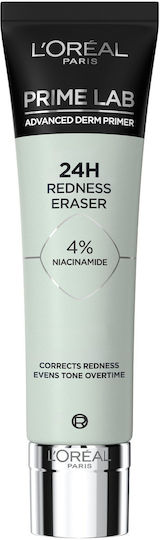 L'Oreal Paris Prime Lab 24H Redness Eraser Primer pentru față sub formă cremoasă Redness Eraser 30ml