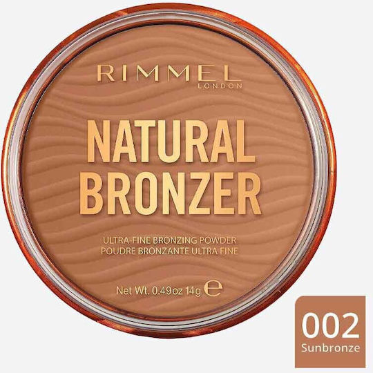 Rimmel Natural Bronzer Waterproof Bronzing Powder Powder 002 Sunbronze 14gr