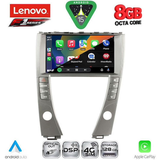 Lenovo Автомобилна Аудио Система За Lexus ES 2006-2013 Bluetooth USB Вграден Wi-Fi GPS Apple CarPlay Android Auto С Touch Screen 9"