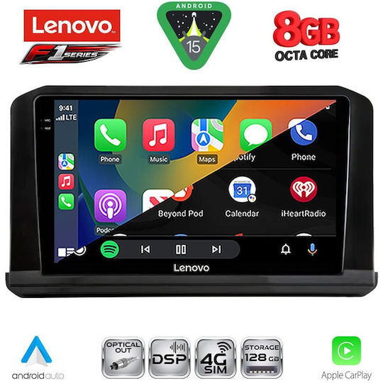 Lenovo Car Audio System for Mitsubishi Outlander 2022 Bluetooth USB WiFi GPS Apple CarPlay Android Auto with 9" Touch Screen