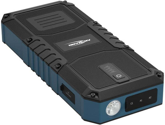 Ansmann Portable Car & Motorcycle Battery Starter 2500A with Power Bank USB Flashlight 12V