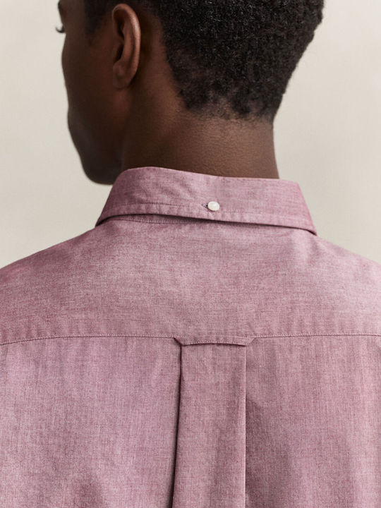 Long Sleeve Shirt in Regular Fit Burgundy