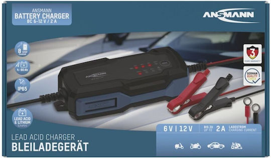 Ansmann Azo Batterieladegerät Für Auto & Motorrad 6/12V