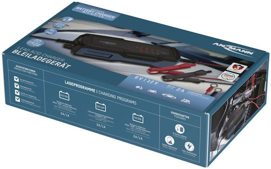 Ansmann Azo Batterieladegerät Für Auto & Motorrad 6/12V