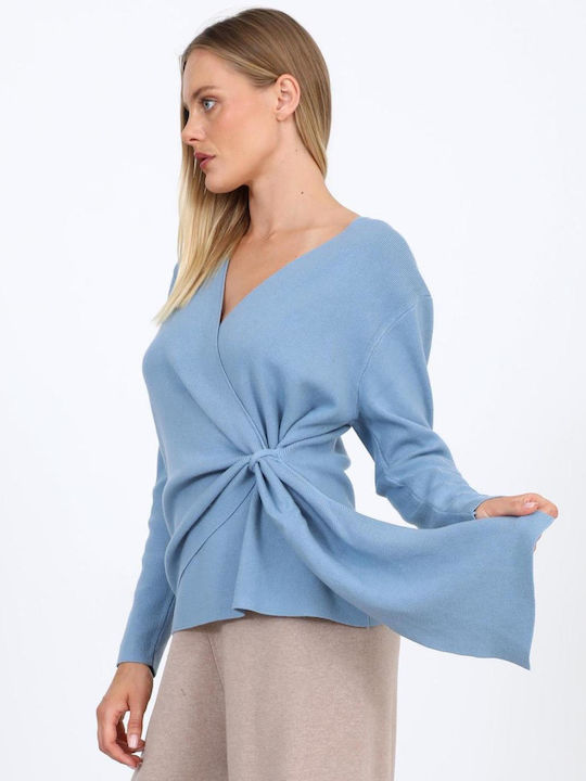 Damen Bluse Hellblau