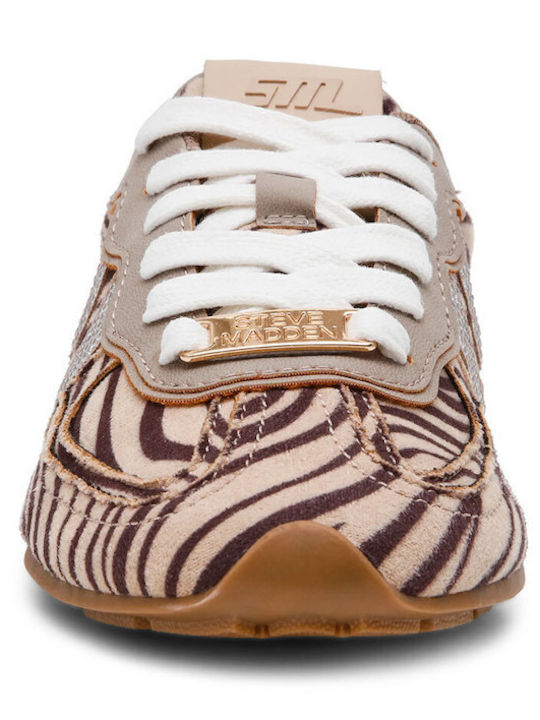 Women's Sneakers Taupe / Zebra