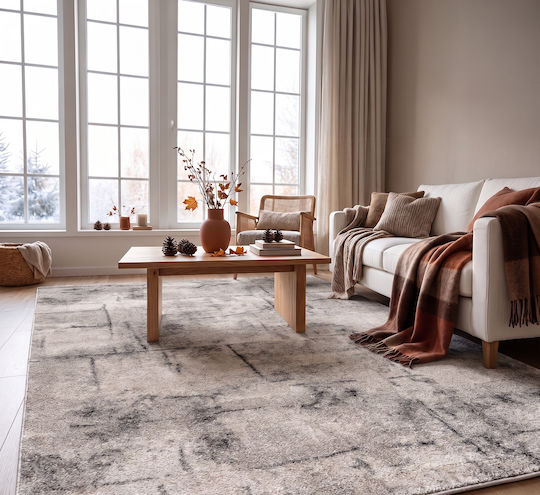 Beauty Home 9977 160x230cm Αντιολισθητικό Μπεζ,γκρι