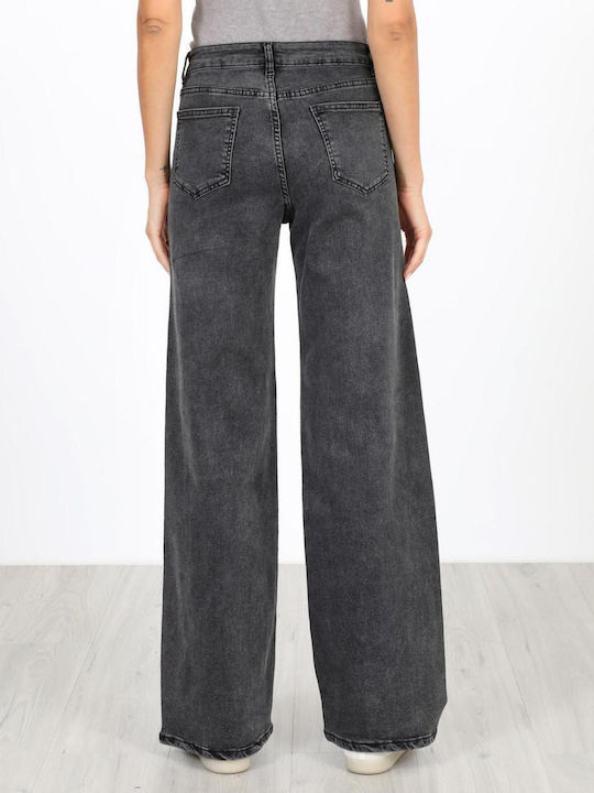 Women's Fabric Trousers Faded Black