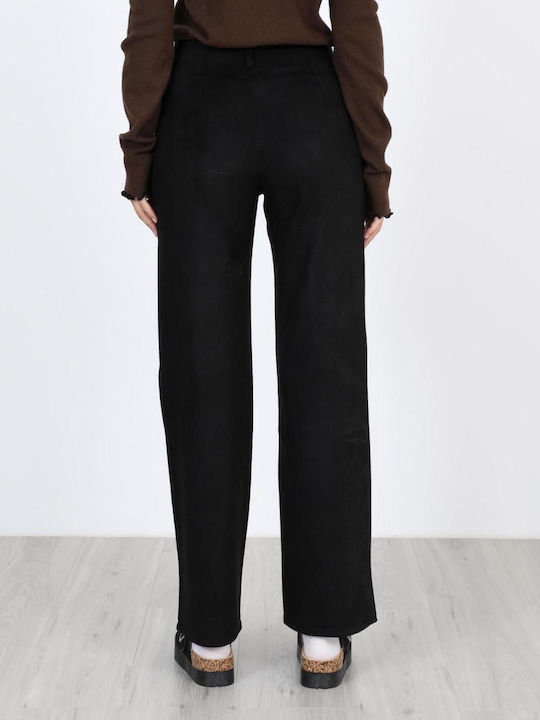 Women's Fabric Trousers Black