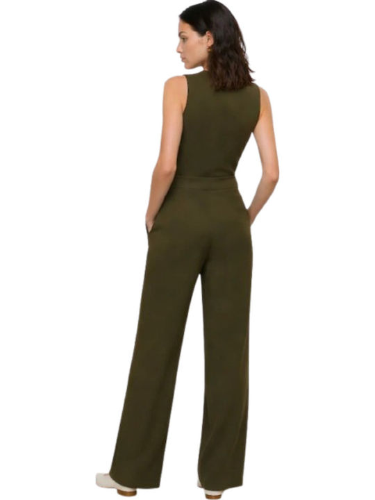 Women's Fabric Trousers Green