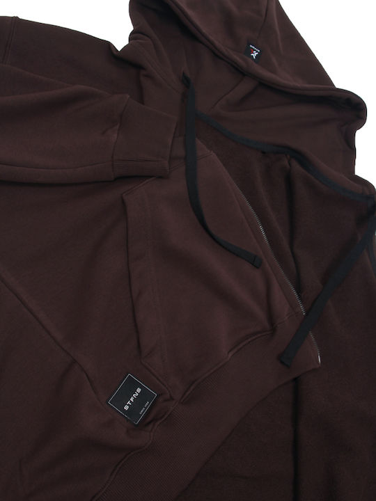 Herren Sweatshirt mit Brauner Kapuze