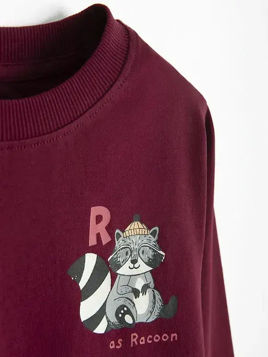 Set Kids Tops Burgundy and Blue