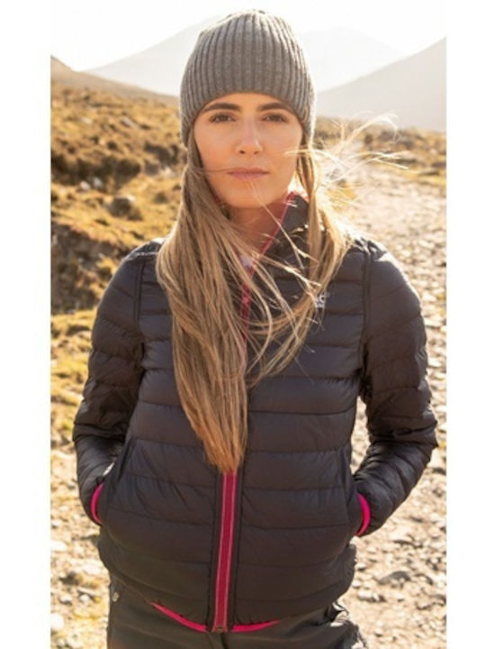 Women's Double Sided Waterproof Puffer Jacket for Winter Fuchsia/Blue