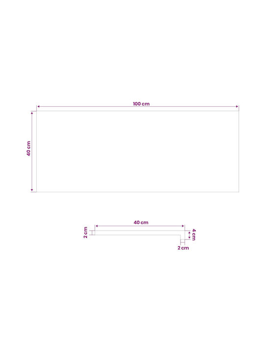 Windows 2 Pcs White 100 X 40 X 2 Cm Solid Oak Wood 42049923 White