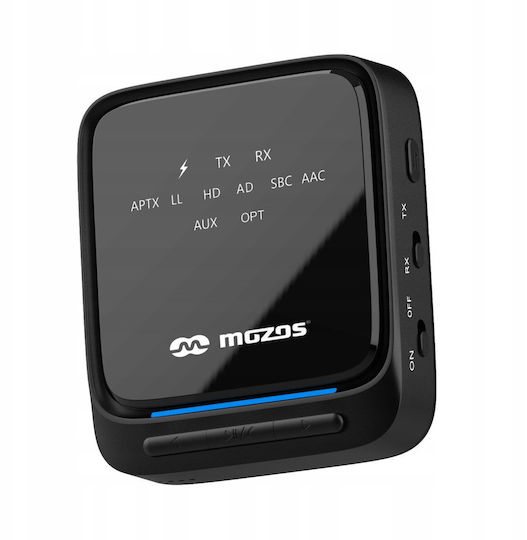 Mozos Bluetooth 5.2 Приемник / Предавател с Изходни Портове Optical / USB и Микрофон