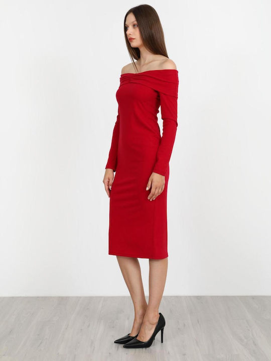 Sommer Midi Abendkleid Rote