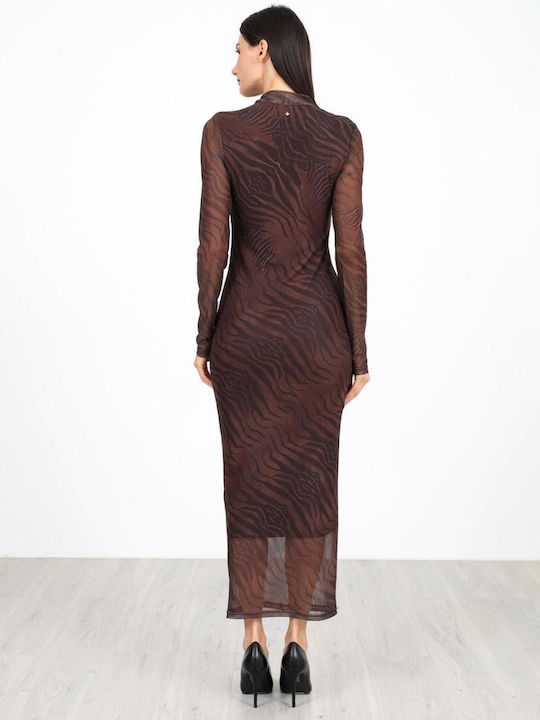 Rochie de vară Midi T-shirt Maro