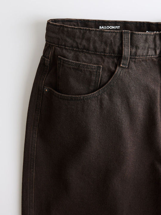 Sorika 265 Γυναικείο Jean Παντελόνι σε Loose Εφαρμογή Καφέ