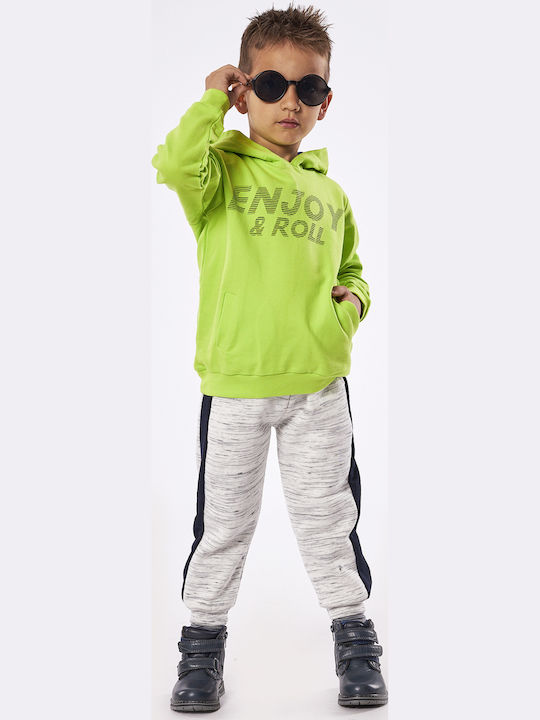 Kids Sweatpants Set With Top Green