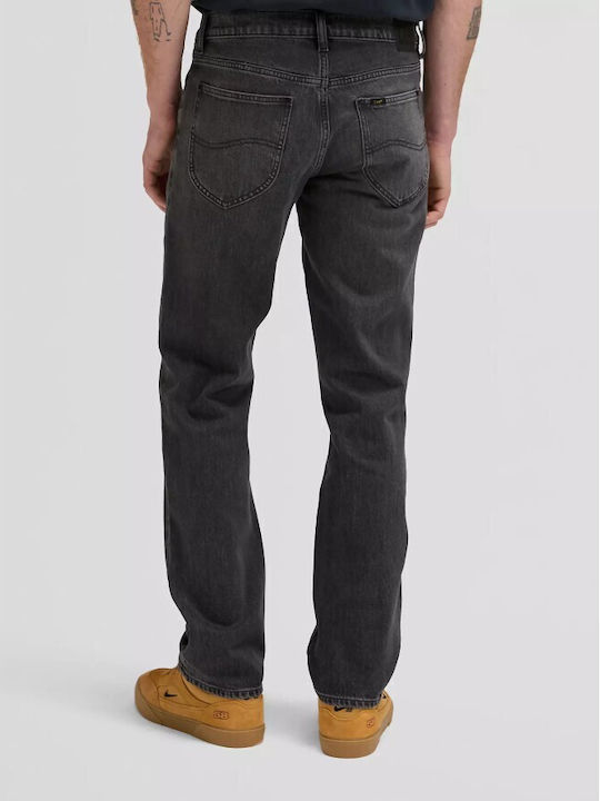 West Men's Jeans Pants Regular Straight Fit Black