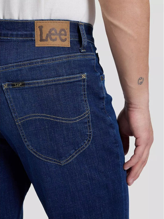 West Herren Jeanshose Regulär Gerader Schnitt Marineblaue