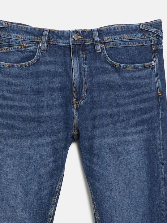 Pantaloni de blugi pentru bărbați Relaxed Straight Fit Blue