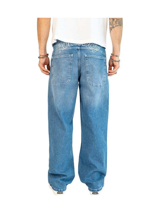 X-tra Men's Jeans Pants Relaxed Baggy Fit Blue