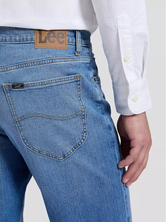 West Herren Jeanshose Regulär Gerade Fit Hellblau