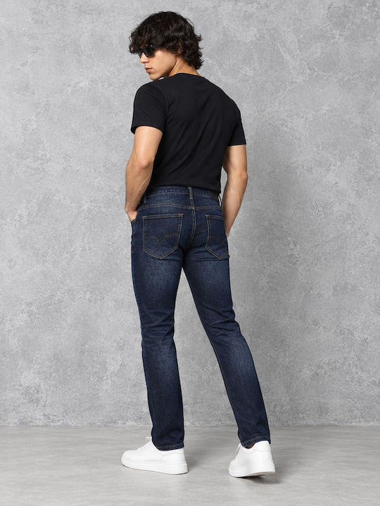 Ανδρικό Παντελόνι Τζιν Slim Fit Σκούρο Μπλε