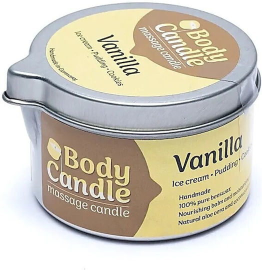 Фитилна Свещ За Масаж На Тяло Аромат Ванилия Massage Candle 100ml