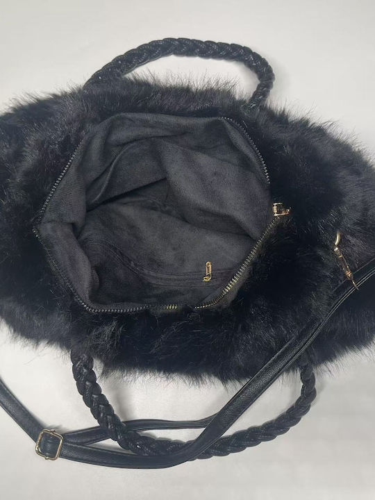 Genuine Damen Schultertasche Schwarz