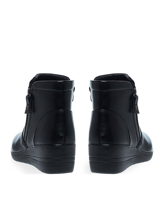 Women's Ankle Boots with Platform Black