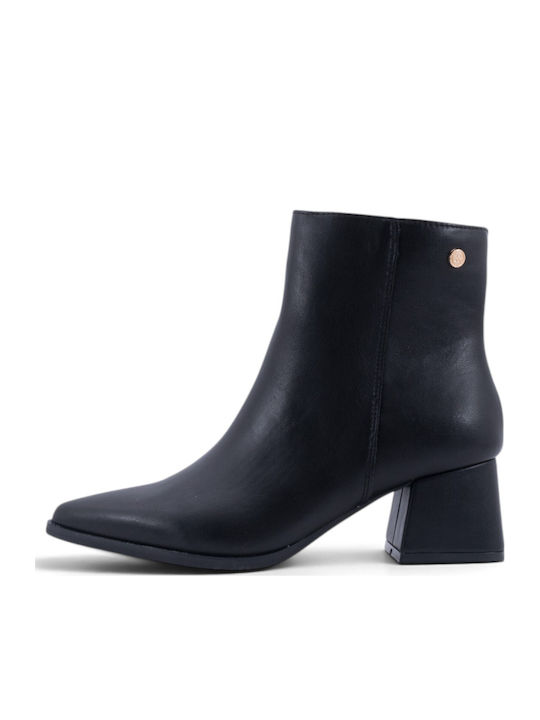 Women's Ankle Boots with Medium Heel Black