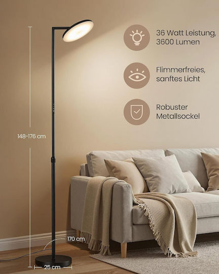 Vasagle LED Floor Lamp H176cm Vasagle LED Floor Lamp H176cm
