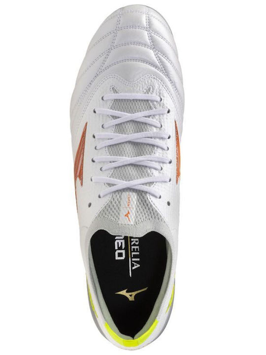 Mizuno Morelia Neo SG Футболни Обувки с Бутони Бели Mizuno Morelia Neo SG Футболни Обувки с Бутони Бели