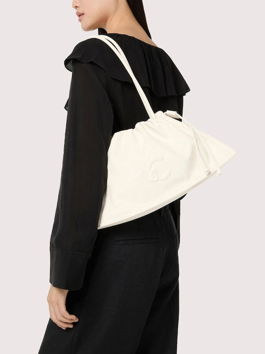 Leather Women's Shoulder Bag White