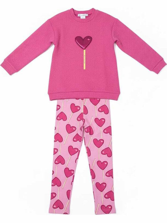 Kinderbekleidungssets mit Leggings Rosa 2 Stück