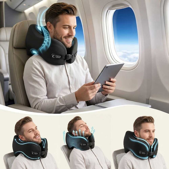 Tech-Protect Μαξιλαράκι Ταξιδίου Μαξιλαράκι Μαύρο 5906302353118