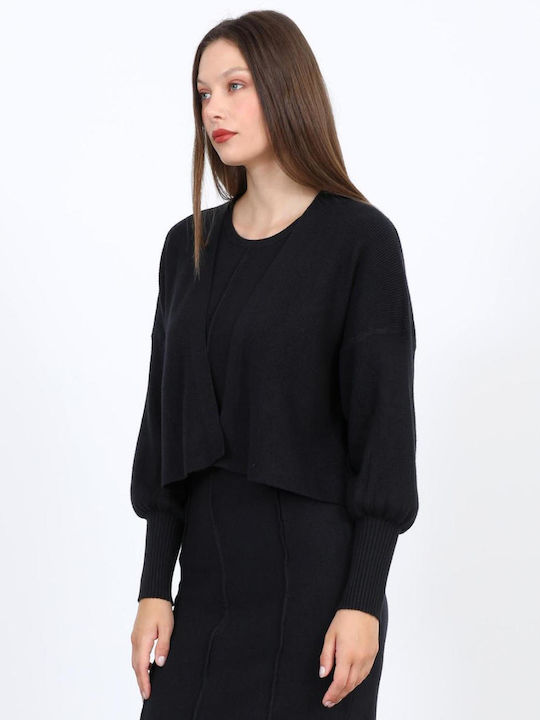 Women's Knitted Black Cardigan