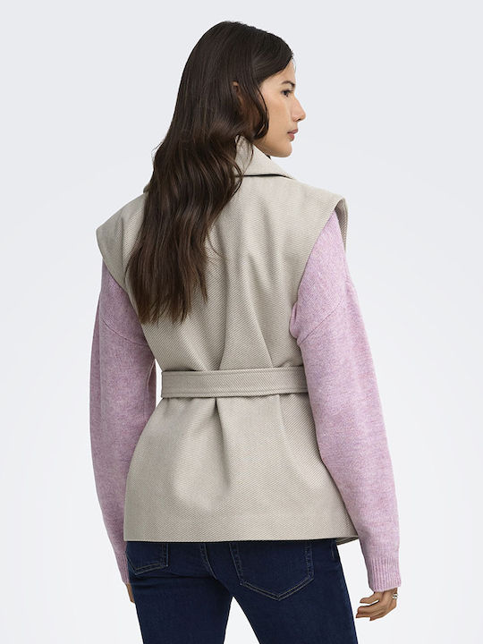 Damen Strickjacke Feather Grau