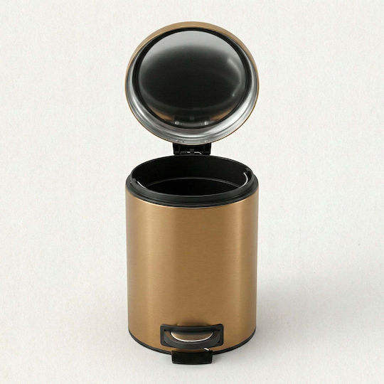 Sepio Inox Καλαθάκι Μπάνιου 3lt Χάλκινο