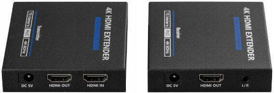 Система За Предаване На Сигнал Av Bcs Удължител Hdmi Чрез Усукван Кабел Kat.6 6a 7 Utp Bcs-utp-hdmi-4k-set 2